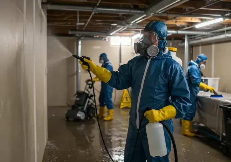 Basement Sanitization and Antimicrobial Treatment process in Harrisville, MI